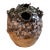 Handmade Organic Pottery Tulip Vase in Browns For Sale