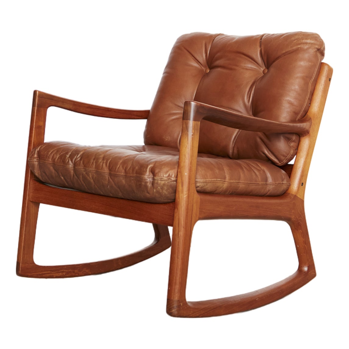 Mid-Century Modern Senator Rocking Chair by Ole Wanscher for Cado ...