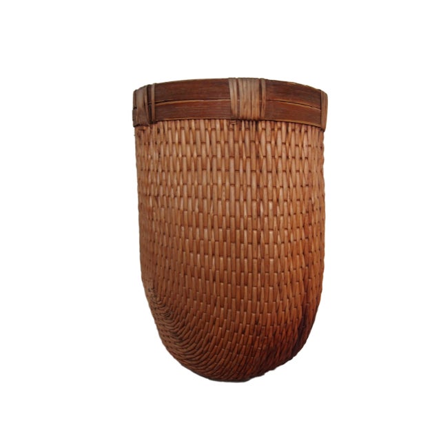 2000 - 2009 Modern Asian Woven Basket For Sale - Image 5 of 5