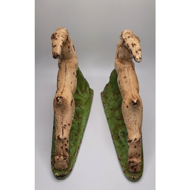 Hubley Cast Iron Leaping Gazelle Bookends For Sale - Image 11 of 13