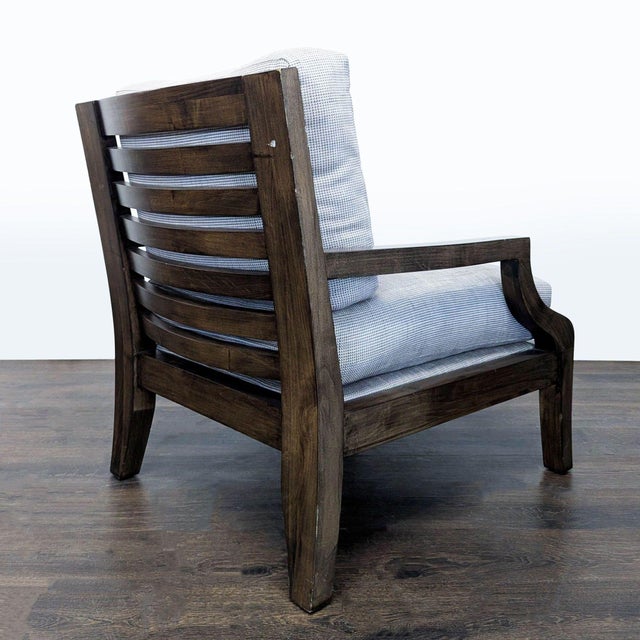 Modern Kreiss Soho Lounge Chair With Wooden Frame and Cushions For Sale - Image 3 of 11
