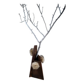 Vase in Steel and Hemp by Frederic Gaillard For Sale