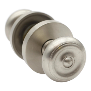 Baldwin Brushed Nickeled Brass Colonial Door Knob Set