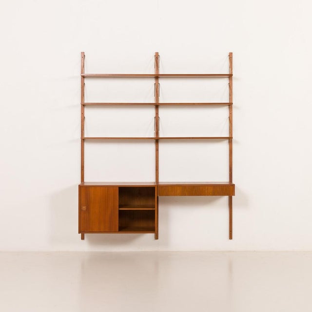 Mid-Century Danish Teak Wall Unit Is the style of P. Cadovius, 1960s, Set of 11 For Sale - Image 6 of 16