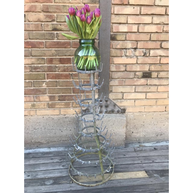 Old Bottle Dryer in Galvanized Iron, 1930s For Sale - Image 6 of 9