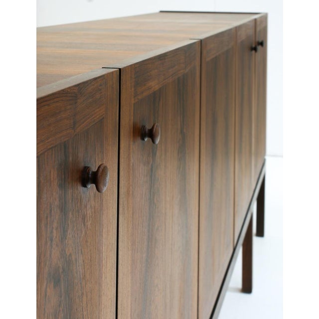 Symmetric Sideboard in Dark Walnut attributed to Royal Board, Sweden, 1961 For Sale - Image 9 of 18