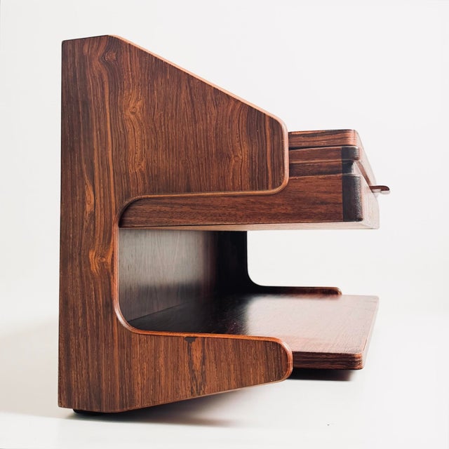 Wall-Mounted Nightstand in Rosewood from Østergaard, Denmark, 1960s For Sale - Image 10 of 11