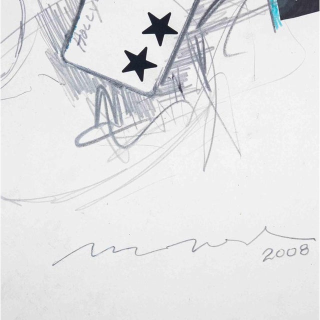 Enrico Manera, Paramount, 2008, Mixed Media on Paper For Sale - Image 3 of 4
