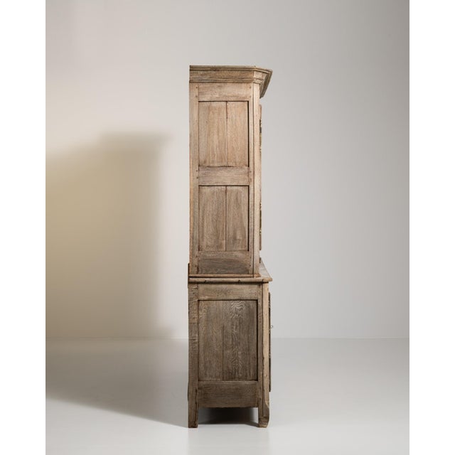 Wood Mid 19th Century French Provincial Brown Wood China & Display Cabinets For Sale - Image 7 of 14