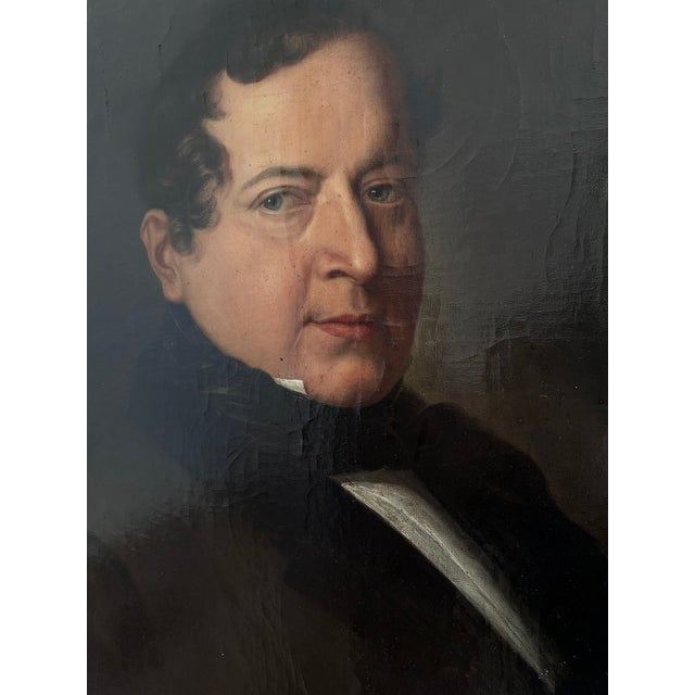Antique Original Large Portrait Oil Painting of a German Opera Tenor For Sale - Image 6 of 15