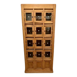 Turn of the Century English Hotel Front Desk Mail Cabinet