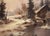 Hermann Dieste, Winter Forest Landscape, 1980s, Oil, Framed For Sale - Image 6 of 12