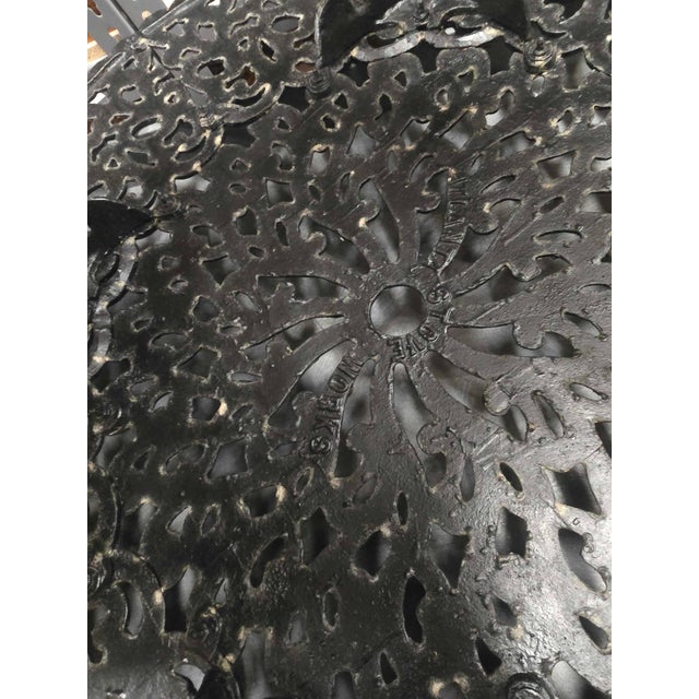 American Cast Metal Patio Furniture Set, 5 Pieces For Sale - Image 15 of 15