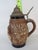 Brown German Original King 500 Lidded Ceramic Beer Stein Man and Woman Floral 4692b For Sale - Image 8 of 10