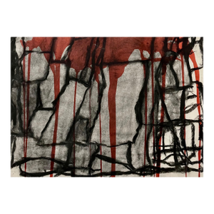 Richard SnyderBold Graphic Abstract Expressionist Mixed Media Painting Richard Snyder NYC Art