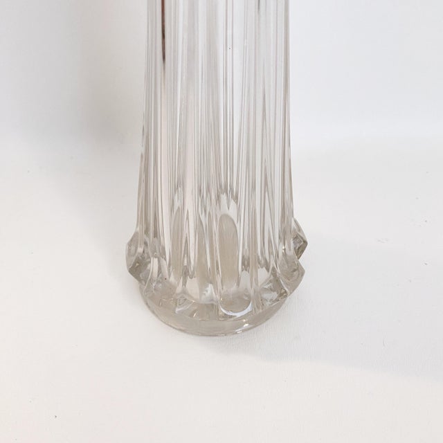 Vintage 1930s Heisey Glass Large Colonial Clear Swung Vase Chairish