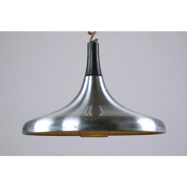 Large German Pendant Light in Chrome Metal by Erco, 1960 For Sale - Image 10 of 18
