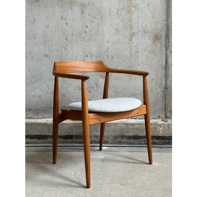 Armchair model ST-750 designed by Arne Wahl Iversen produced by Niels Eilersen, Denmark 1959. The frame of the chair is...