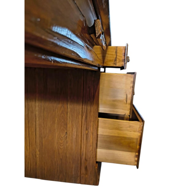 Vintage 1950s Mid-Century A. Brandt Ranch Oak Writing Desk For Sale - Image 13 of 13