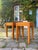 Danish Oak Stool with Red Seat For Sale - Image 3 of 11