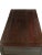 Brown Vintage 5 Drawers With Cracked Ice Foot Rest Desk For Sale - Image 8 of 9