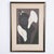 Japanese 1950s Matted, Framed, and Signed Original Kaoru Kawano Color Woodcut of Girl With Lily For Sale - Image 3 of 5
