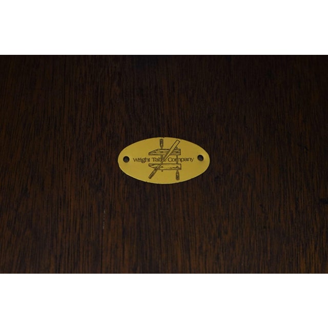 Wright Table Co Walnut Drop Leaf Table For Sale - Image 17 of 17