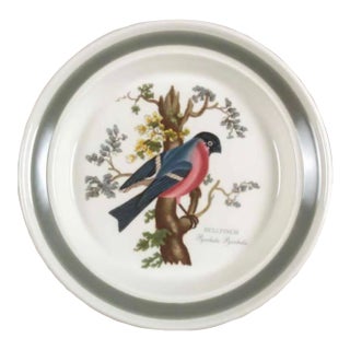 Vintage Portmeirion Birds of Britain Bullfinch Bread & Butter Plate – Green Band For Sale