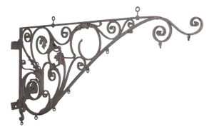 19th Century Wrought Iron Sign Bracket