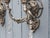 Italian Hollywood Regency Crystal Sconces in Silvered Metal, 1960s, Set of 2 For Sale - Image 9 of 18