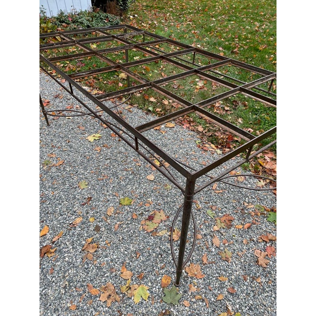 Vintage Garden Outdoor Tile Dining Table For Sale - Image 9 of 12