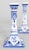 French Country Vintage Dutch Delft Faience Floral Candlesticks - a Pair For Sale - Image 3 of 8