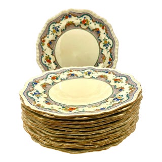 Vintage Mason's Ironstone China Plates Made in England - Set of 8 For Sale