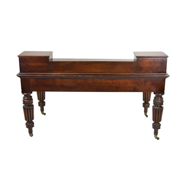 Antique Heavily Carved Mahogany Executive Desk Cowan Circa 1900 Chicago