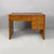 Italian Art Desk desk in wood and steel, 1930s Desk in briar wood. Under the rectangular top, there are a column of three...
