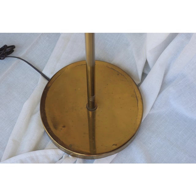1970s Vintage Brass Clamshell Floor Lamp, in the Style of Frederick Cooper, C. 1970s For Sale - Image 5 of 6