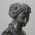 Antique Classical Victorian 12" Bronze Sculpture Bust Statue of a Young Woman Circa 1890 For Sale - Image 4 of 12
