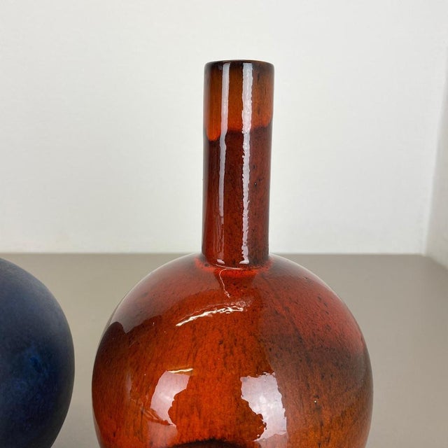 Fat Lava Pottery Vases from Ruscha, Germany, 1960s, Set of 2 For Sale - Image 13 of 18