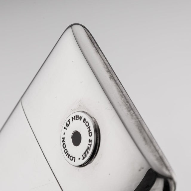 Vintage Silver Envelope Desk Card Holder and Pocket Case from Asprey & Co, 2006, Set of 2 For Sale - Image 3 of 18