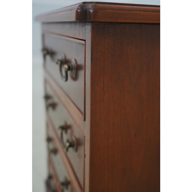 Pair English George III Burl Walnut Chest Nightstands For Sale - Image 11 of 16