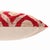 Textile Red Geometric Silk Velvet Pillow 20x20 | Handmade Designer Accent Cushion For Sale - Image 7 of 8