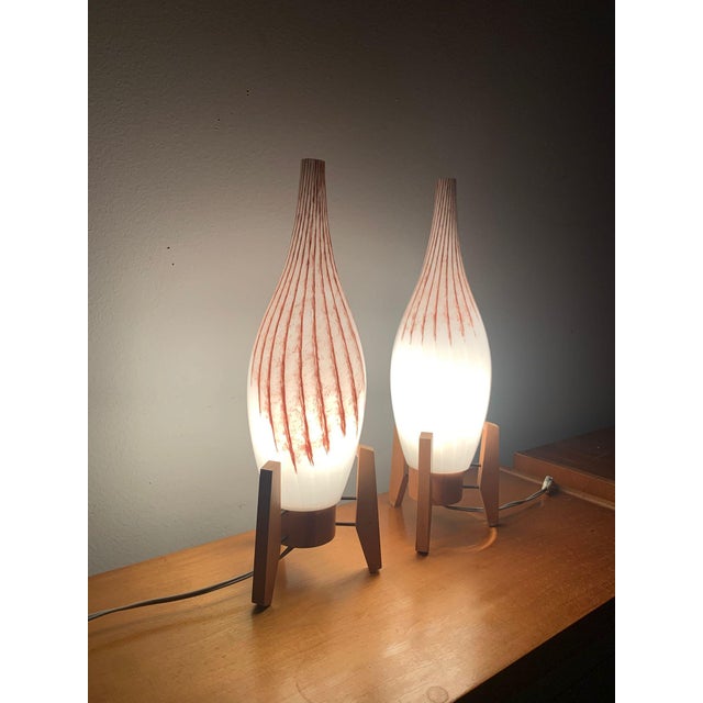 Mid-Century Czechoslovak Table Lamps, 1960s, Set of 2 For Sale - Image 10 of 11