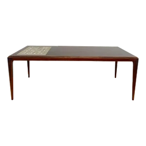 Severin Hansen for Soborg Rosewood & Tile Danish Mid Century Modern Coffee Table