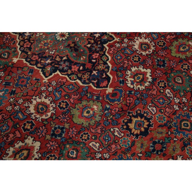 1940s Vintage Mahal Carpet - 8'3" X 11'5" For Sale - Image 5 of 10