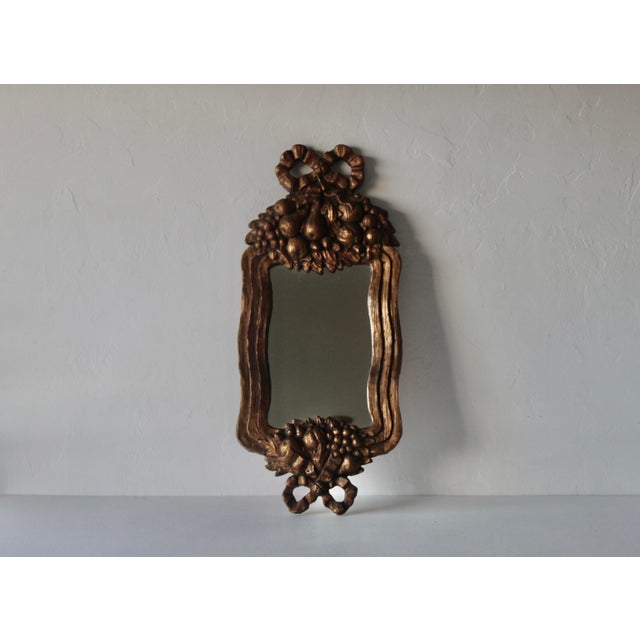 1980s Serge Roche Style Rococo Giltwood Wall Mirror For Sale - Image 10 of 12