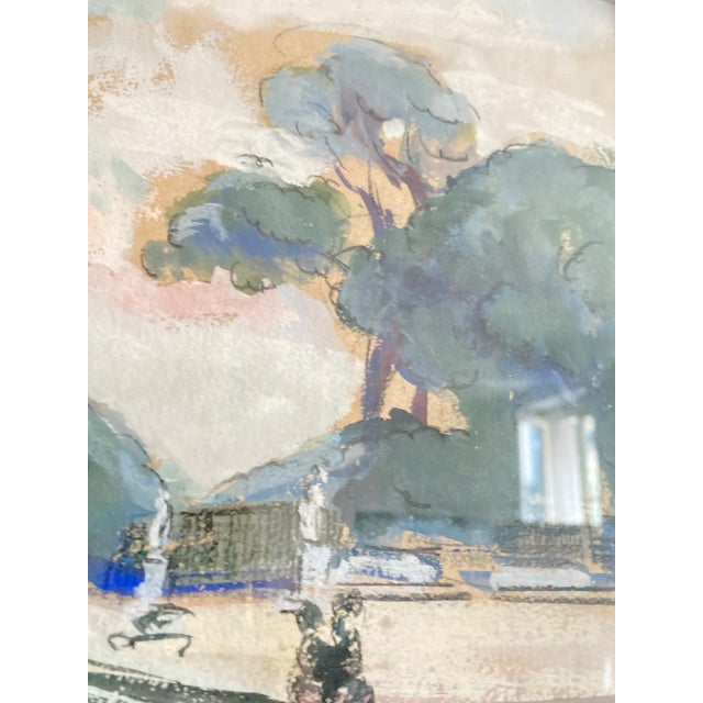 Paul Corpus, Versailles, 1920s, Gouache and Watercolor, Framed For Sale - Image 11 of 17