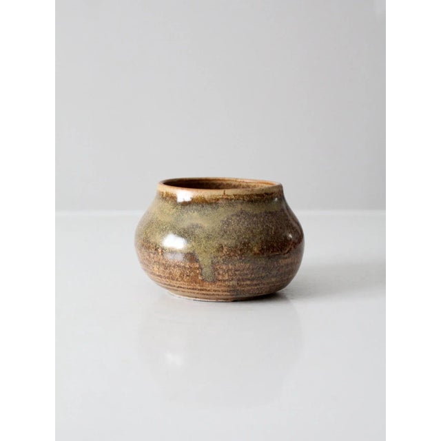 Ceramic Vintage Studio Pottery Vase For Sale - Image 7 of 8
