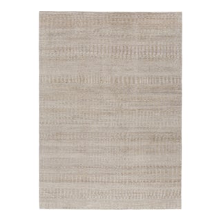 Rug & Kilim’s Contemporary Textural Rug in Beige-Brown and Gray Tones - 10x14 For Sale