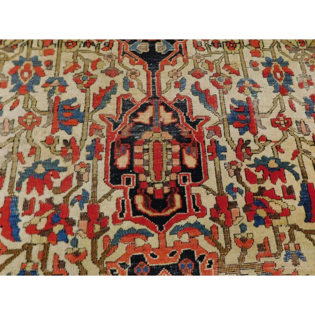 Antique Persian Saruck Farahan Rug. 4'x 6'8" For Sale In Los Angeles - Image 6 of 12