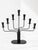 Seven-Arm Candelabra in Black Metal and Copper attributed to Gunnar Ander for Ystad-Metall, Sweden, 1960s For Sale - Image 11 of 11